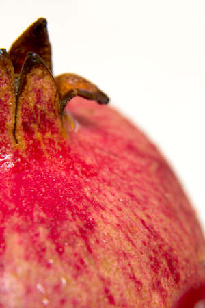 Purified pomegranate fruit on a white background - isolateの写真素材