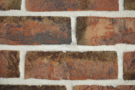 Fragment of a brick wall of retro style interior close-up