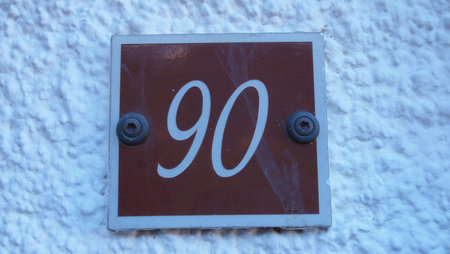 House number ninety in Champery, Switzerland