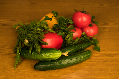 Local market fresh vegetable, garden produce, clean eating and dieting conceptの写真素材
