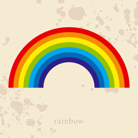 Rainbow, vector illustrationのイラスト素材
