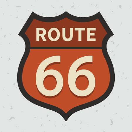 Route 66 signのイラスト素材
