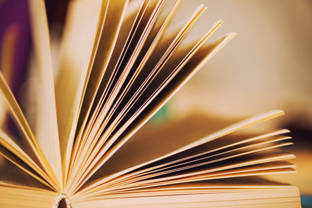 scrolling book pages