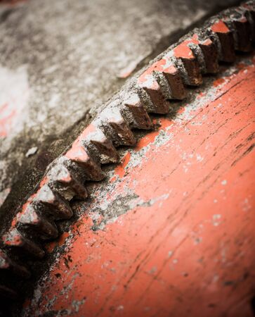 rustic metal part backgroundの写真素材