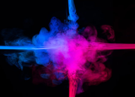 resistance of blue and red smoke