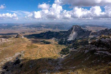 Aerial view on Durmitor National Parkの写真素材