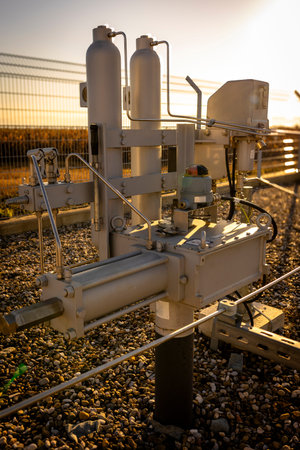 Automated Pipeline Control Unit in Outdoor Industrial Zone