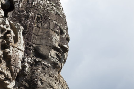 Stone faces of Bayon temple, Cambodia