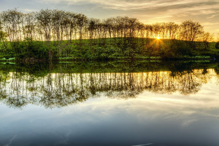 Sunset on the lake
