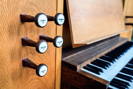 Organ keysの写真素材
