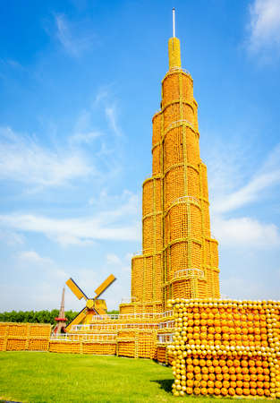 Dubai, UAE, January 22, 2016: Miracle Garden is one of the main tourist attractions in Dubai, UAEのeditorial素材