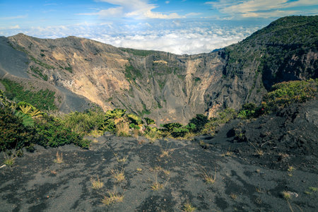 One of several craters of Irazu volcano in Costa Rica