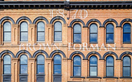 Louisville, KY, February 23, 2020: Facade of the Brown-Forman Corporation building in Louisville, Kentuckyのeditorial素材