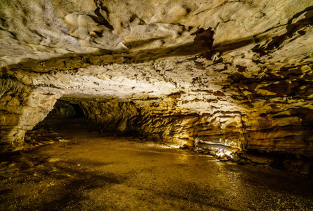 Cascade cave in Carter Caves State Park in Kentucky