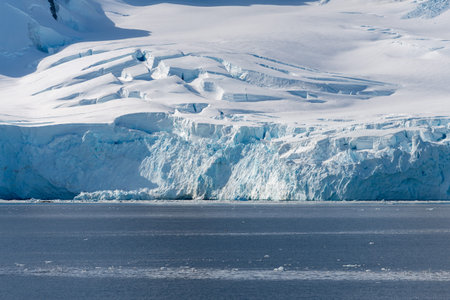 Antarctic landscape with iceberg at seaの写真素材