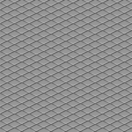 Metallic diamond flooring front view abstract industrial seamless backgroundの写真素材