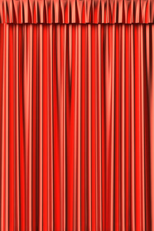Red silk curtain background の写真素材