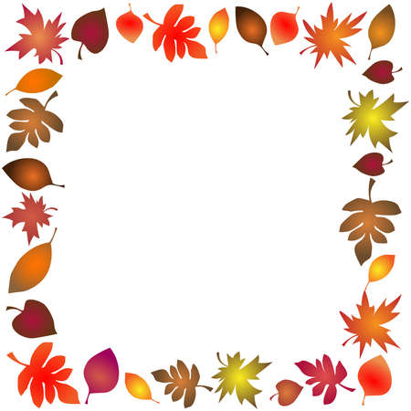 Mosaic pattern from autumn leaves made in vectorのイラスト素材