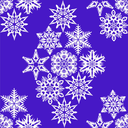 Merry Christmas and Happy New Year seamless background pattern. Will be perfect for wrapping paper, textile, backgroundのイラスト素材