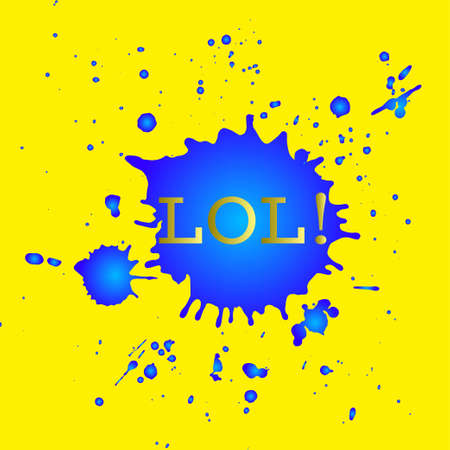 Laughing out loud color graphical poster, will be used for print design, poster, banner.のイラスト素材