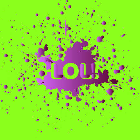 Laughing out loud color graphical poster, will be used for print design, poster, banner.のイラスト素材