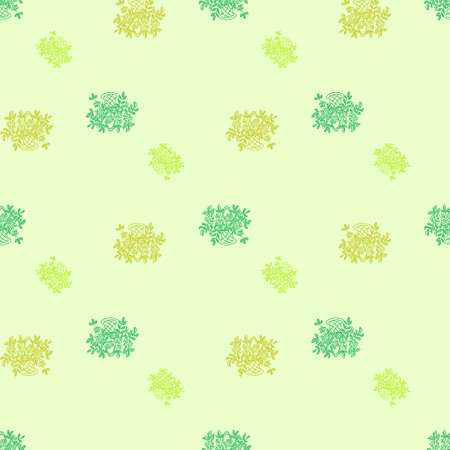 Floral ornament seamless hand-draw to victor patternのイラスト素材