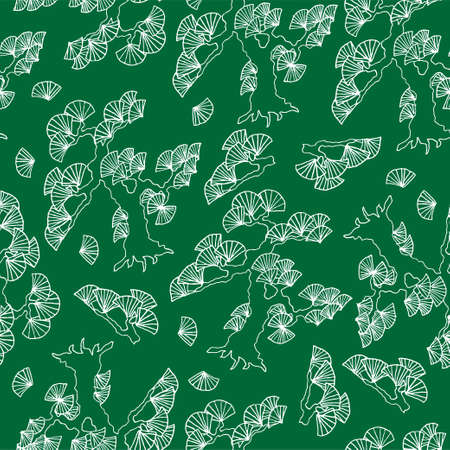 Floral seamless hand-drawn backgroundのイラスト素材