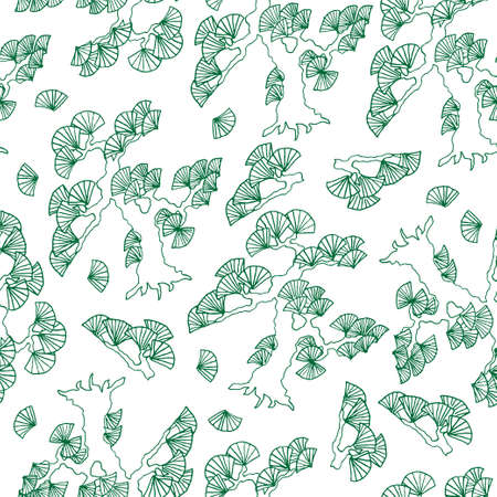 Floral seamless hand-drawn backgroundのイラスト素材