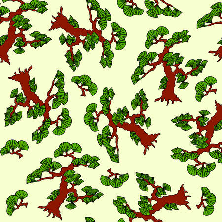 Floral seamless hand-drawn background. Will be useful for textile, wallpaper, poster.のイラスト素材