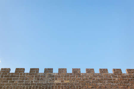 Element of the tower of a medieval castleの写真素材