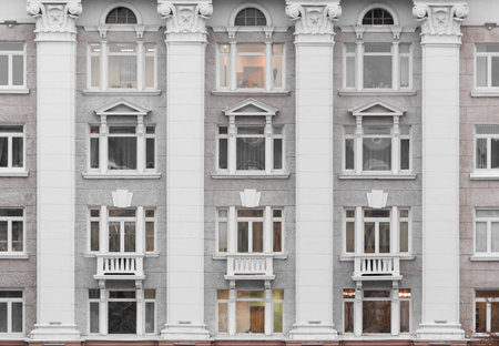 classical facade government building in russia