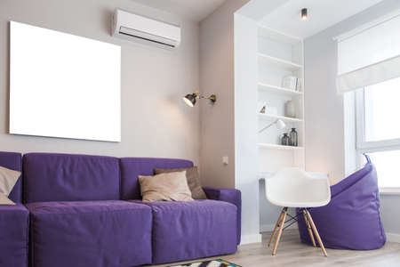 Interior of the room in light colors. Mockupの写真素材