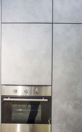 Modern kitchen interior. electric oven for cooking.の写真素材