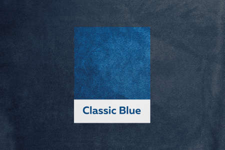 Classic Blue color with white frameの写真素材