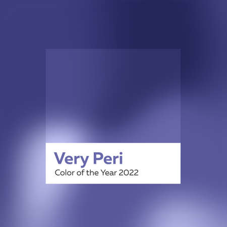 Card with color very peri violet on white backgroundの写真素材