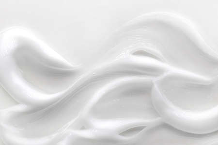 Skincare cream texture. White lotion and moisturizer, cosmetic product backgroundの写真素材