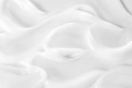 Skincare cream texture. White lotion and moisturizer, cosmetic product backgroundの写真素材