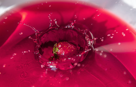 ripples on the water , strawberry, viva magenta color of the year 2023