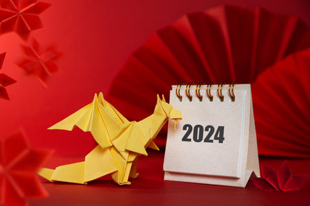Chinese new year 2024, Year of the Dragonの写真素材