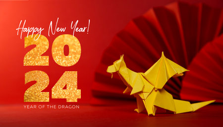 Chinese new year 2024, Year of the Dragonの写真素材