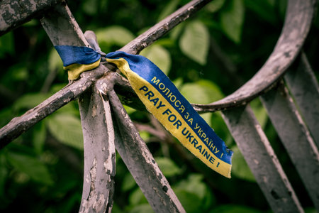 Pray for Ukraine ribbon