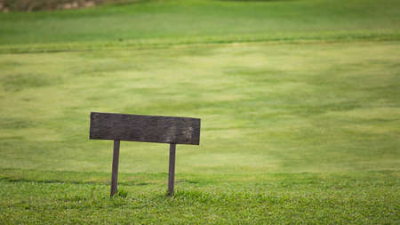 Golf course signの写真素材