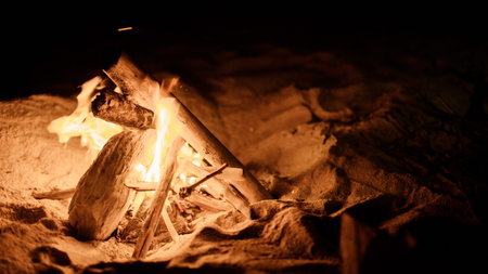 bonfire on the beach