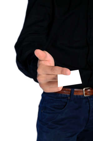 young man in casual clothes on white backgroundの写真素材