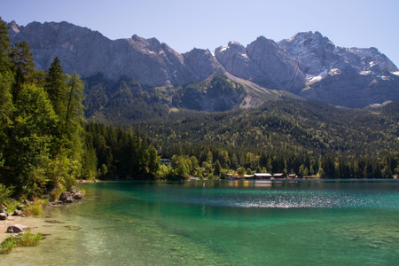 Looking over the edge of the Alps Eibsee