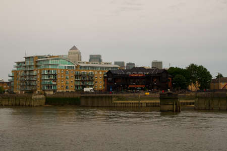 Industry along the River Thamesのeditorial素材