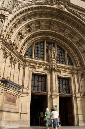Entrance of the Victoria Albert Museum in Londonのeditorial素材