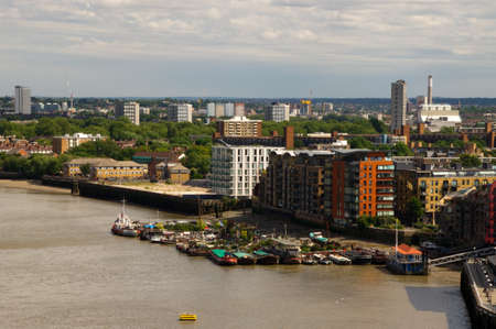 View of the Thames in Londonのeditorial素材