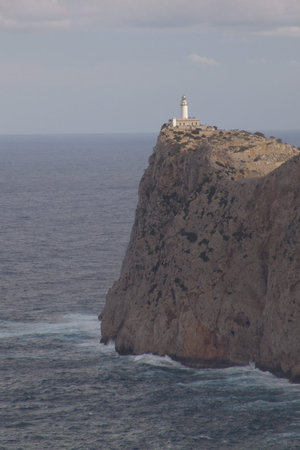 Mallorca Formentor Lighthouse Cliffsの写真素材