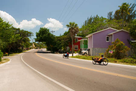 Recumbent Sanibel Iceland road bicycleの写真素材